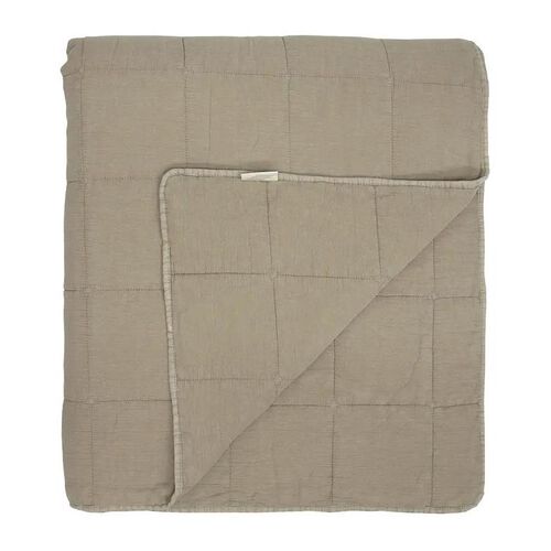 French Country Freya Quilt Taupe Large