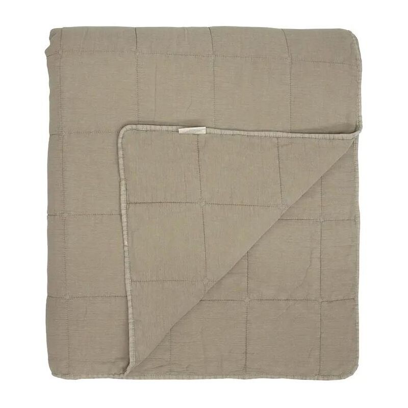 French Country Freya Quilt Taupe Large image number 0