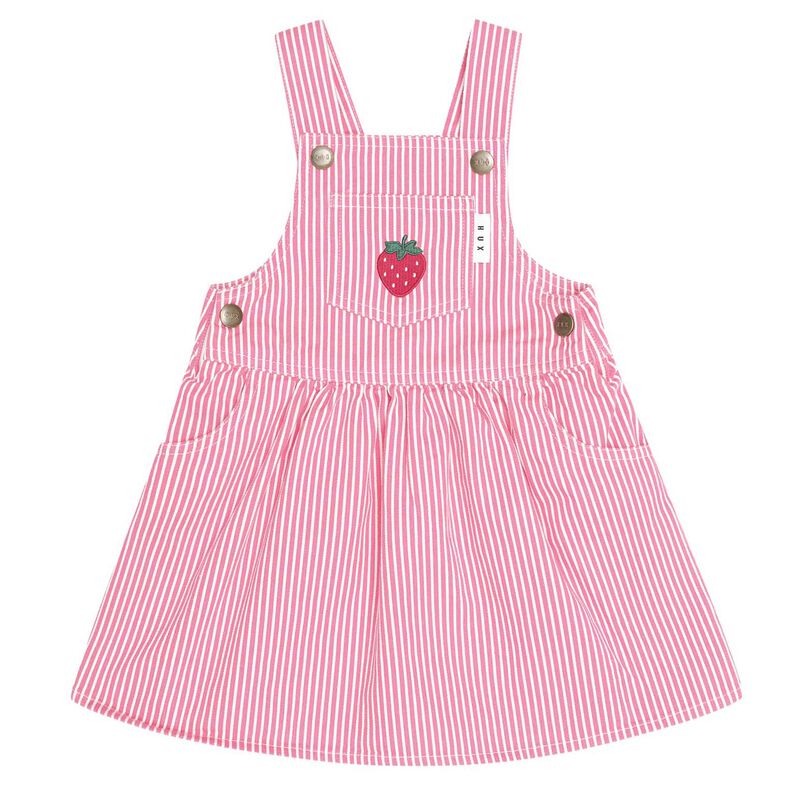 Huxbaby Strawberry Emb Stripe Pinafore 3-5Y image number 0
