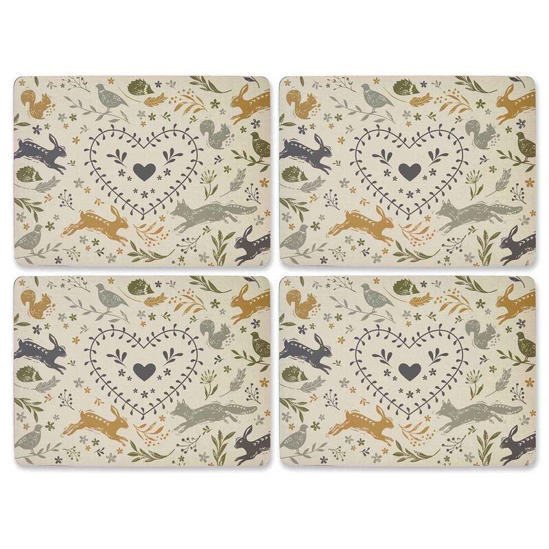 Cooksmart Woodland Set Of 4 Placemats image number 0