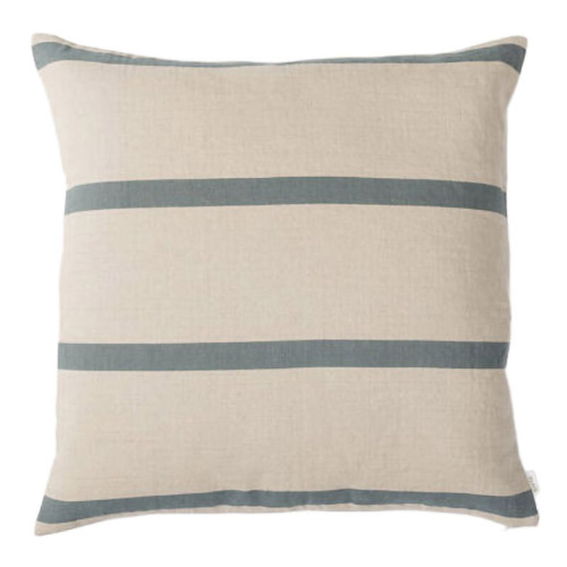 Citt&agrave; Carnival Euro Cushion Natural/Air Force Blue 65x65cm image number 0