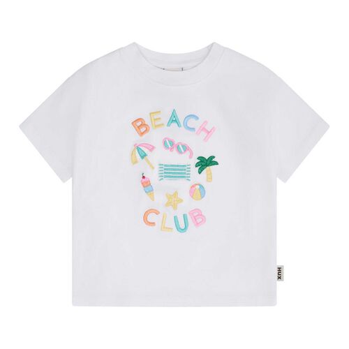 Huxbaby Beach Club 7 Emb Drop Shoulder Tee 3-5Y