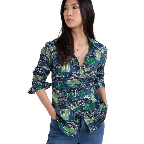 Seasalt Cornwall Larissa Shirt Sketchbook Trees Sea Cave