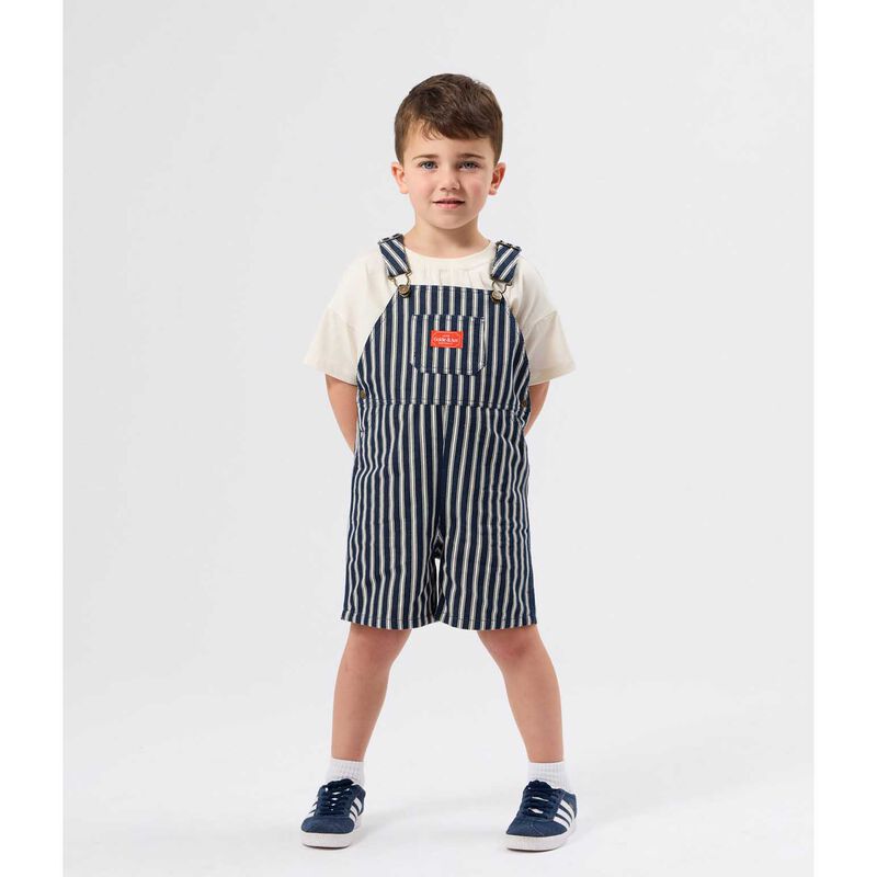 Goldie + Ace Railroad Stripe Burton Overalls 3-5Y image number 1