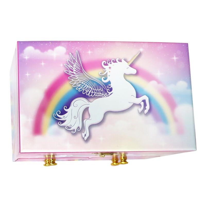 Pink Poppy Unicorn Dreamer Medium Musical Jewellery Box image number 1