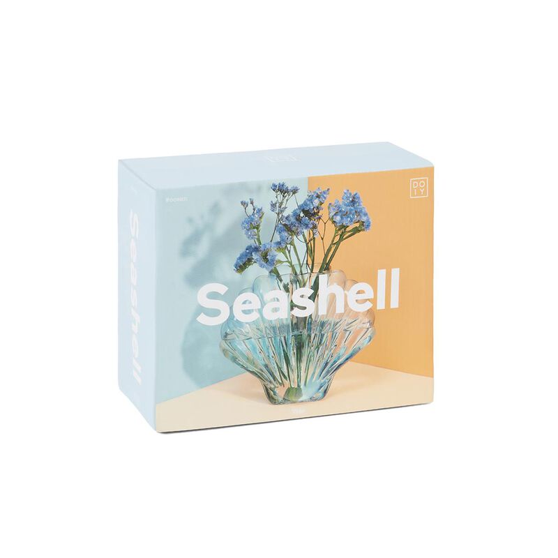 DOIY Seashell Vase Blue image number 1