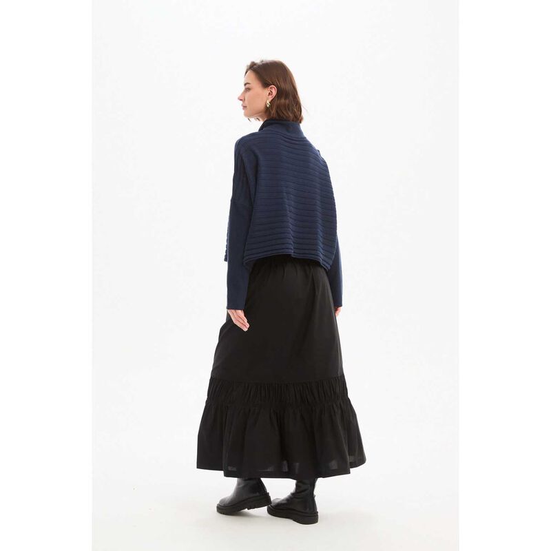 TIRELLI Cowl Neck Button Knit Jumper image number 1