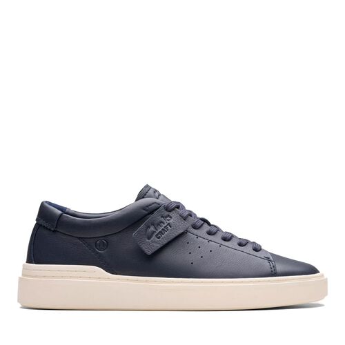 Clarks Mens Craft Swift Navy Leather