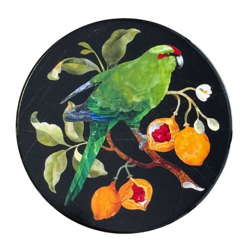 Tanya Wolfkamp Coaster - Pietra Dura - Kakariki