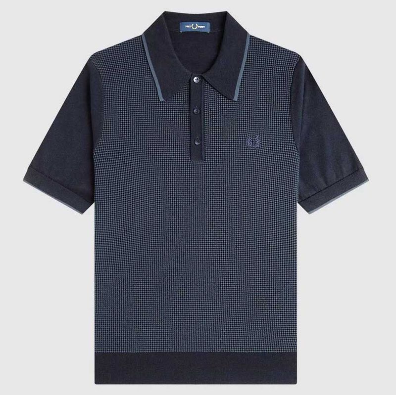 Fred Perry Tonic Waffle Knitted Shirt image number 2