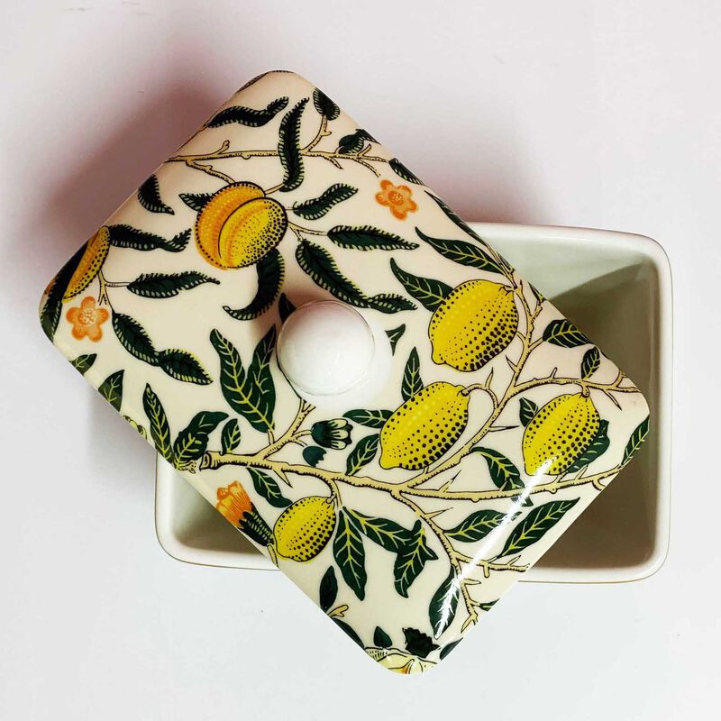 Dyme Bone China Butter Dish - Fruits image number 1