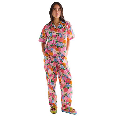 Kip&Co Follow The Sun Adult Organic Cotton SS Shirt & Pant Pyjama Set