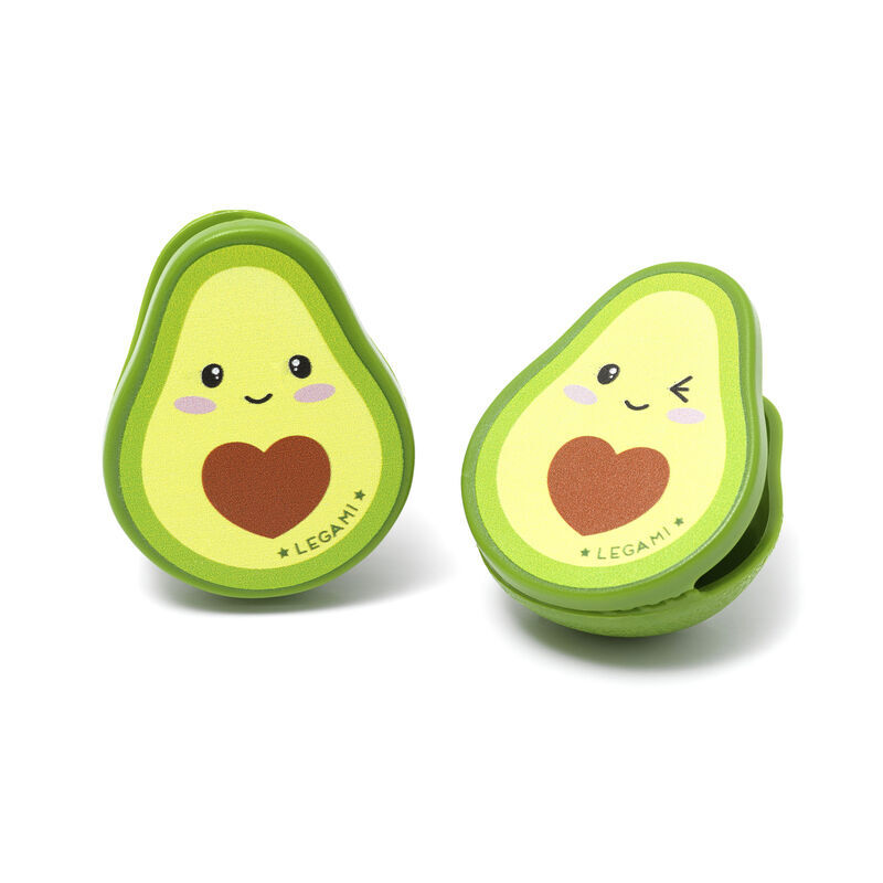 Legami Avocado Bag Clips Set of 4 image number 1