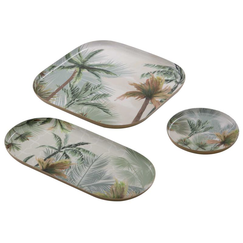 Ladelle Panama Metal Assorted Tray Set Of 3 image number 0