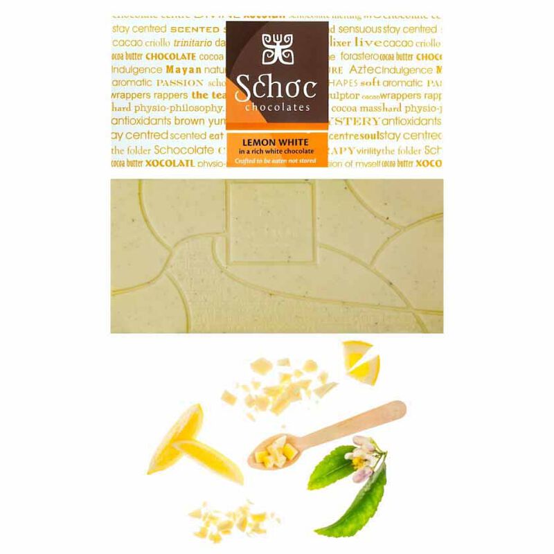 Schoc Chocolate Lemon White Chocolate Bar 80g image number 0