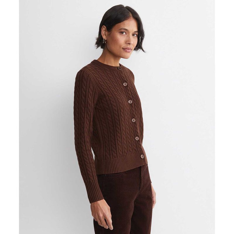 Sportscraft Cable Merino Cotton Cardigan image number 2