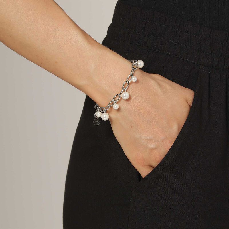 Dyrberg Kern Elena B Ss White Pearl Bracelet image number 1