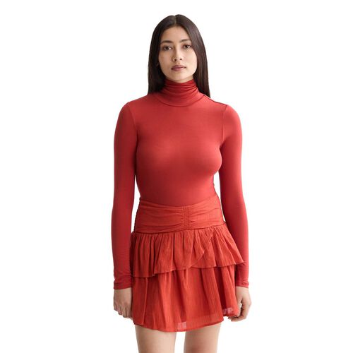 Scotch & Soda Roll Up Neck Long Sleeve T-Shirt