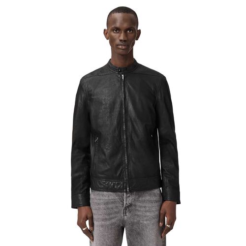 AllSaints Colt Slim Fit Leather Jacket