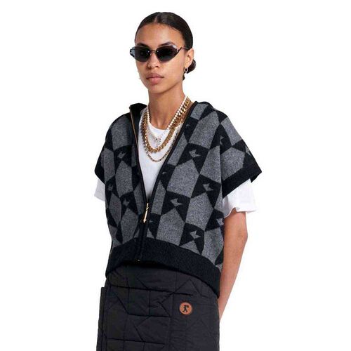 Karen Walker Monogram Knit Vest