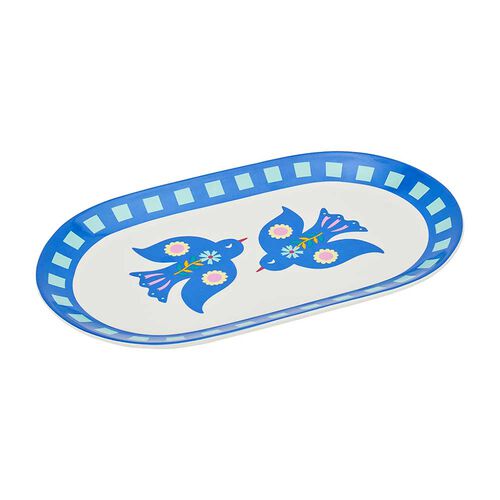 Annabel Trends Ceramic Serving Platter - Fiesta Bird