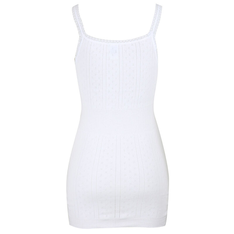 White Swan Pointelle Vest Longline image number 1