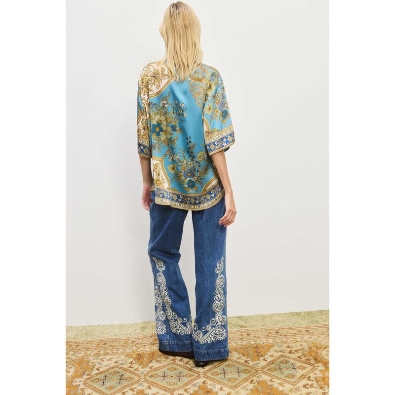 ALÉMAIS Cassie Silk Shirt image number 1