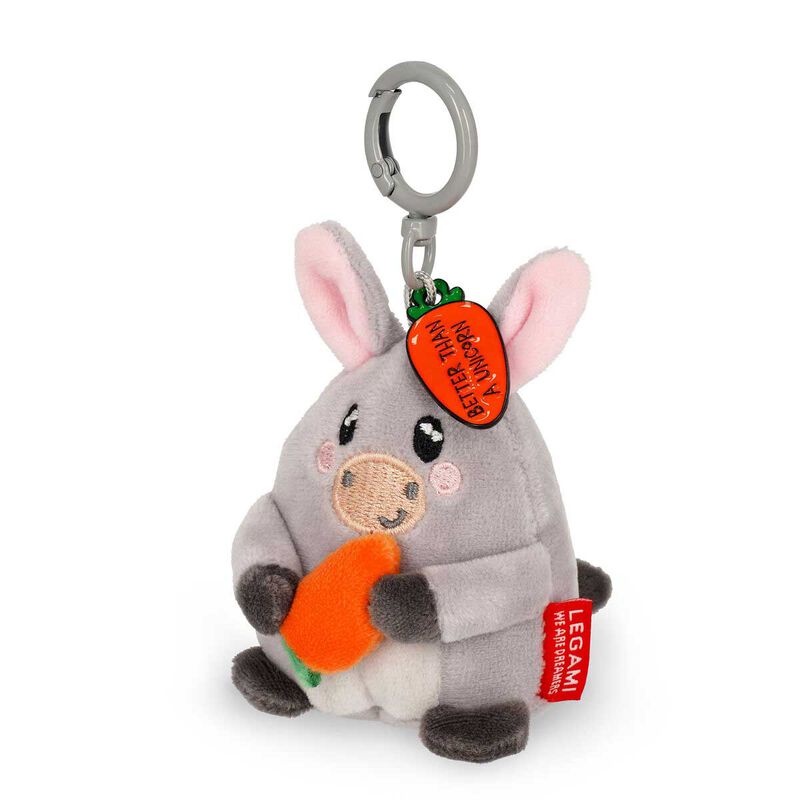 Legami Super Soft! Tiny Plush Key Ring - Donkey image number 3
