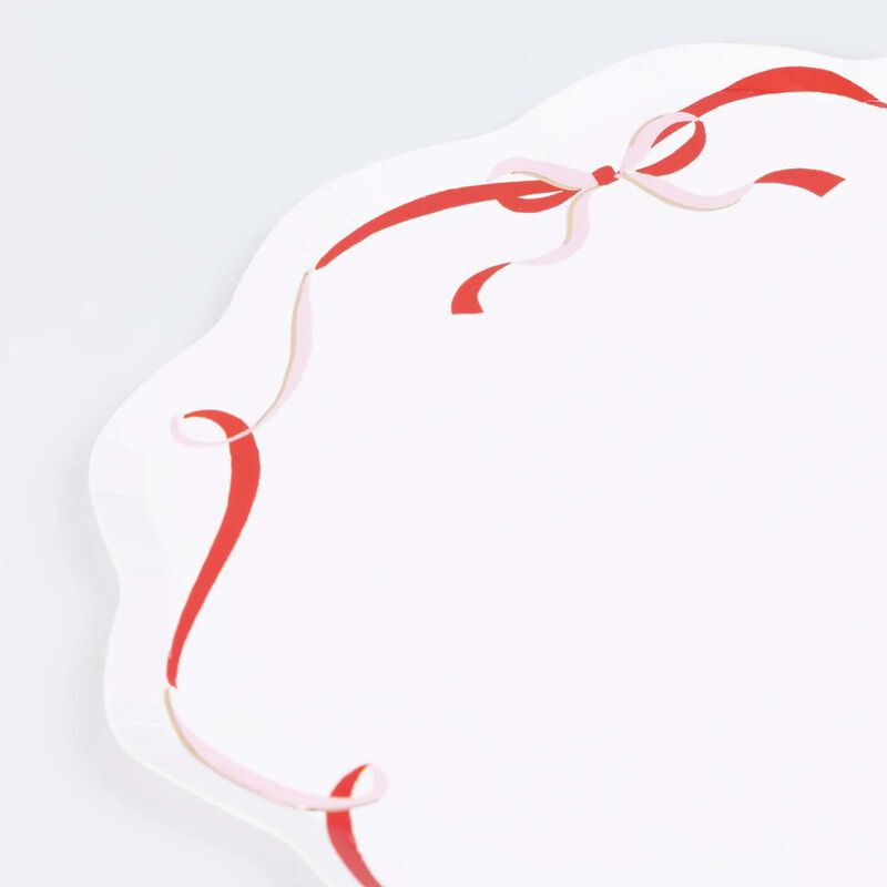 Meri Meri Ribbon Bow Dinner Plates (x 8) image number 2