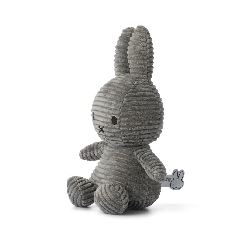 Miffy Sitting Corduroy Grey 23cm image number 3