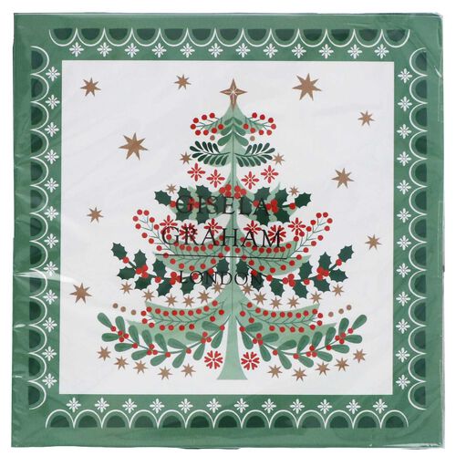 Gisela Graham Napkins Pack Of 20 Alpine