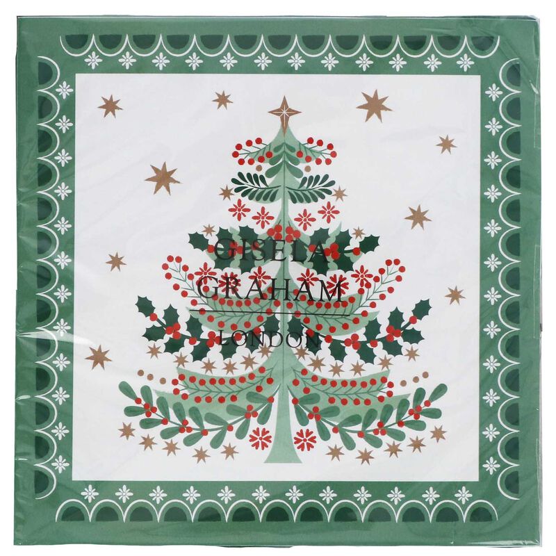 Gisela Graham Napkins Pack Of 20 Alpine image number 0