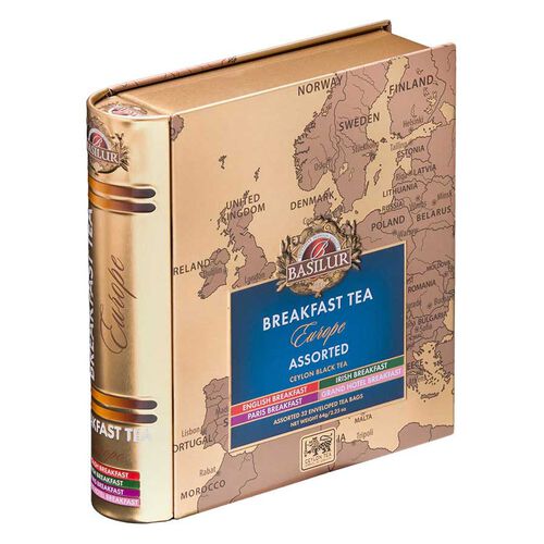 Basilur Breakfast Tea Book - Breakfast Europe - 32 Enveloped Tea Bags