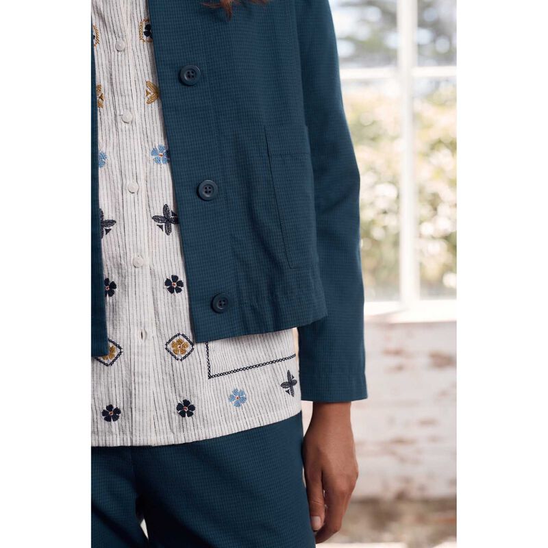 Seasalt Cornwall Carnon Downs Jacket Forest Garden Night image number 2