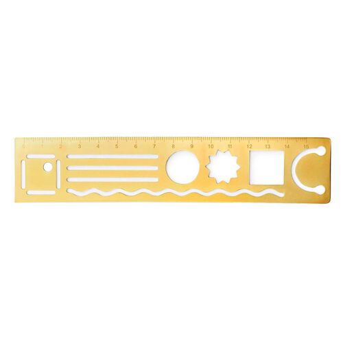 Inkerie 3-in-1 Metal Ruler