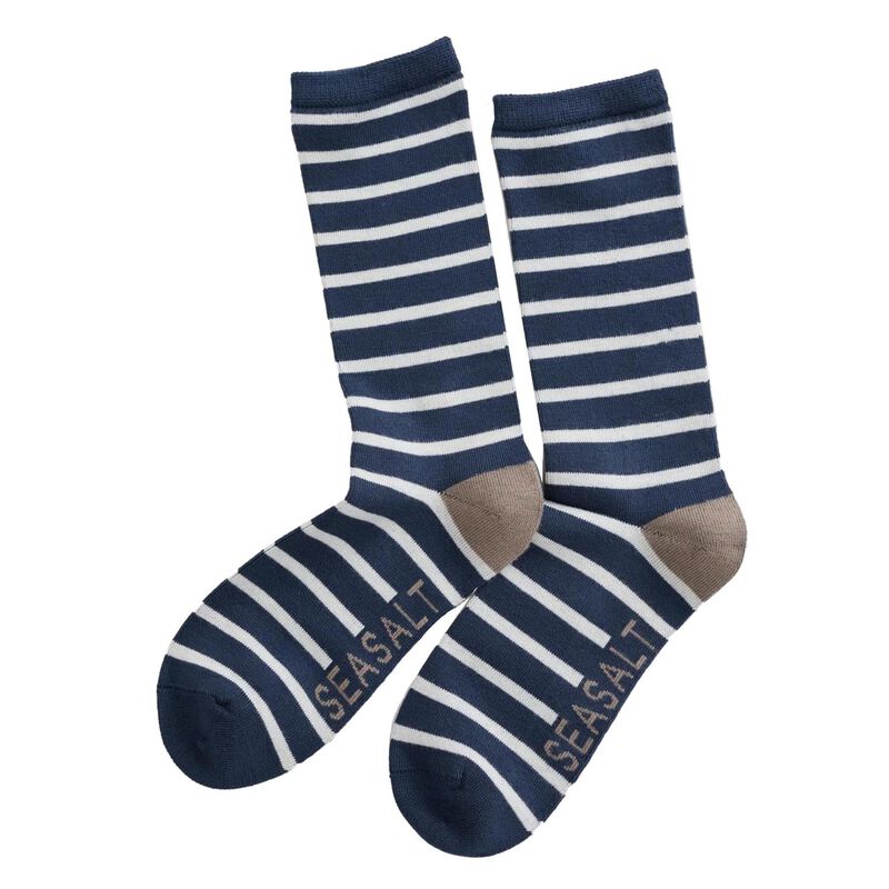 Seasalt Cornwall Womens Sailor Socks Breton Magpie image number 0