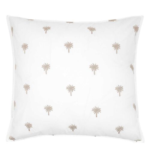 Wallace Cotton Palm Island Embroidered European Pillowcase
