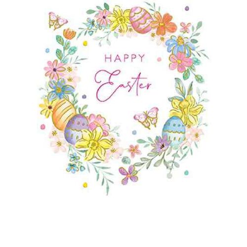Image Gallery Easter Easter Egg Wreath Card