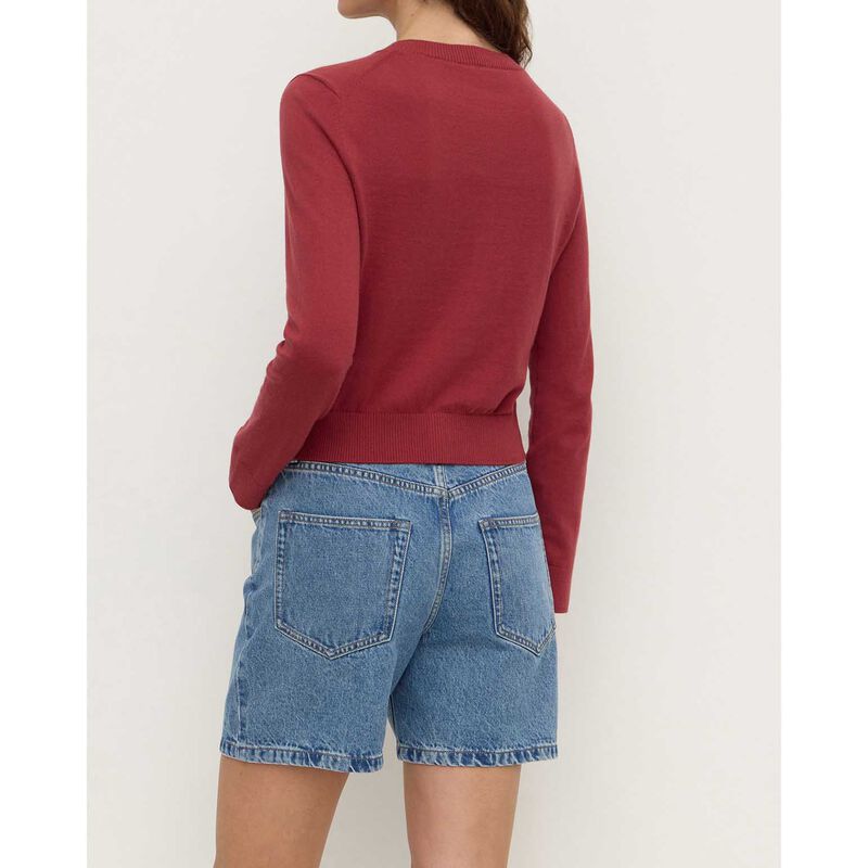Assembly Label Orina Cotton Cashmere Cardigan Raisin image number 1