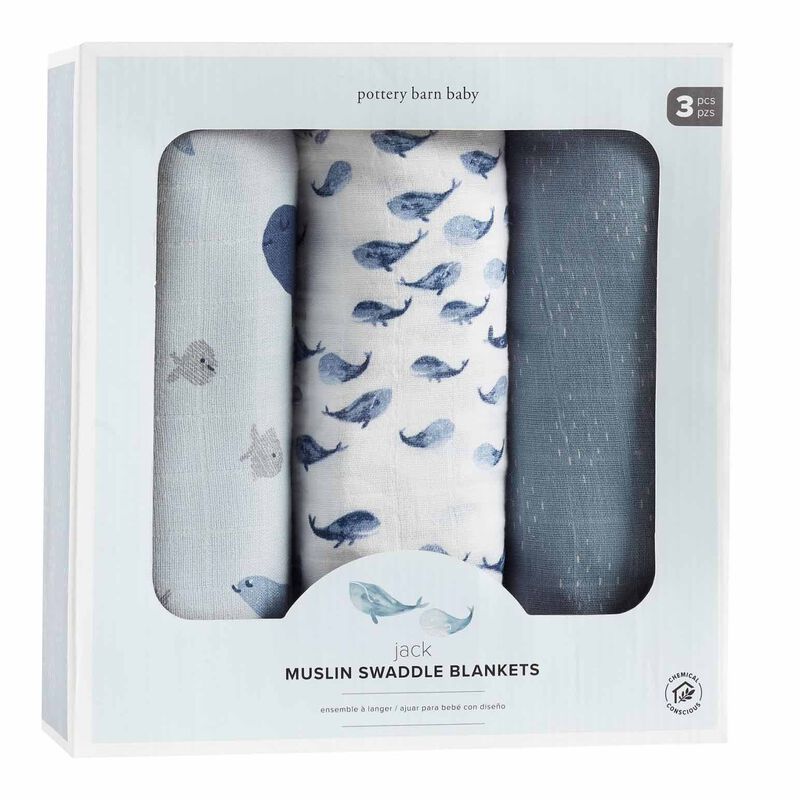 Pottery Barn Kids Jack Nautical Swaddle Set Of 3 image number 2