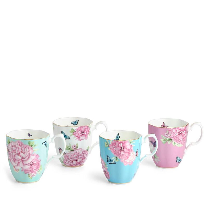 Royal Albert Miranda Kerr Set of 4 Mugs 400ml Mixed image number 0
