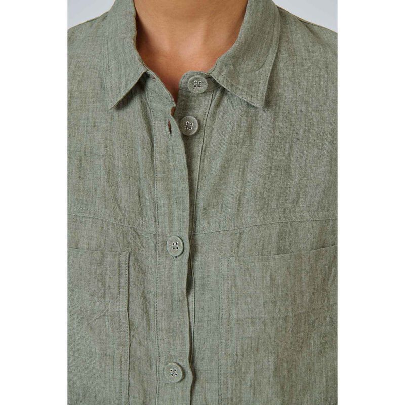 Naturals By O & J Artichoke Linen Jacket image number 2