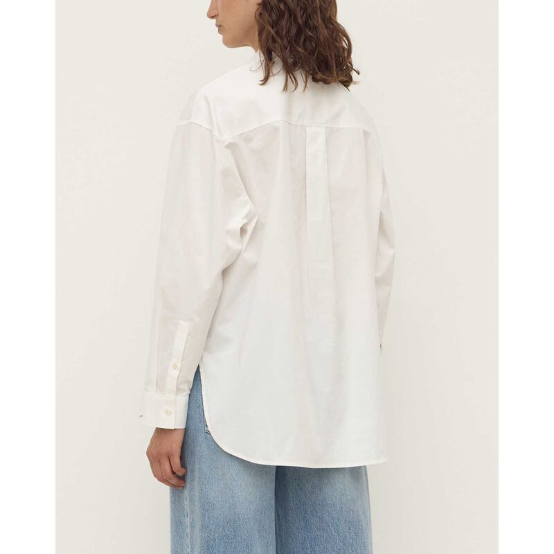 Assembly Label Marigold Poplin Long Sleeve Shirt White image number 1