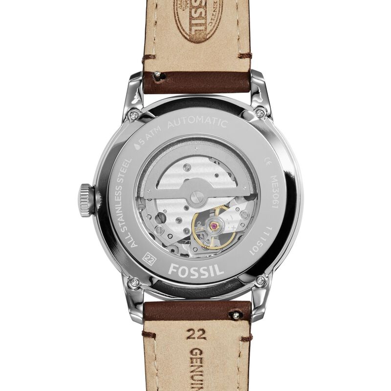 Fossil Townsman Dark Brown Analogue Watch ME3061 image number 3