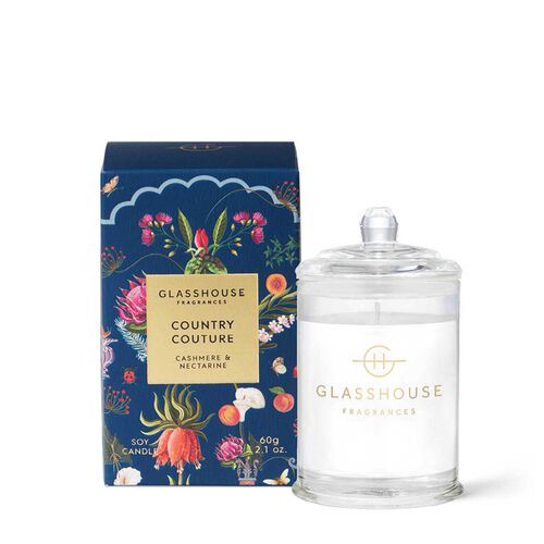 Glasshouse Fragrances Limited Edition Country Couture Soy Candle 60g