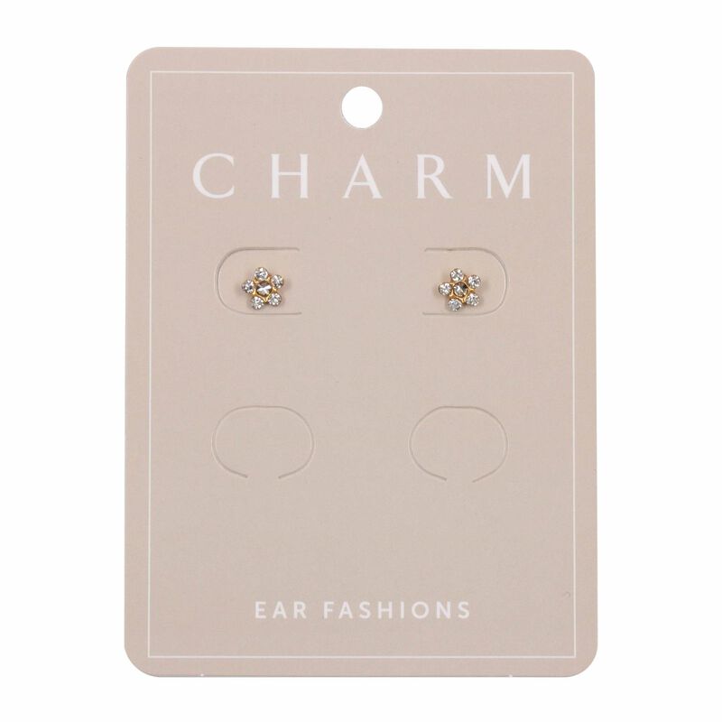 Carmen Gold Daisy - with Clear Crystals image number 0