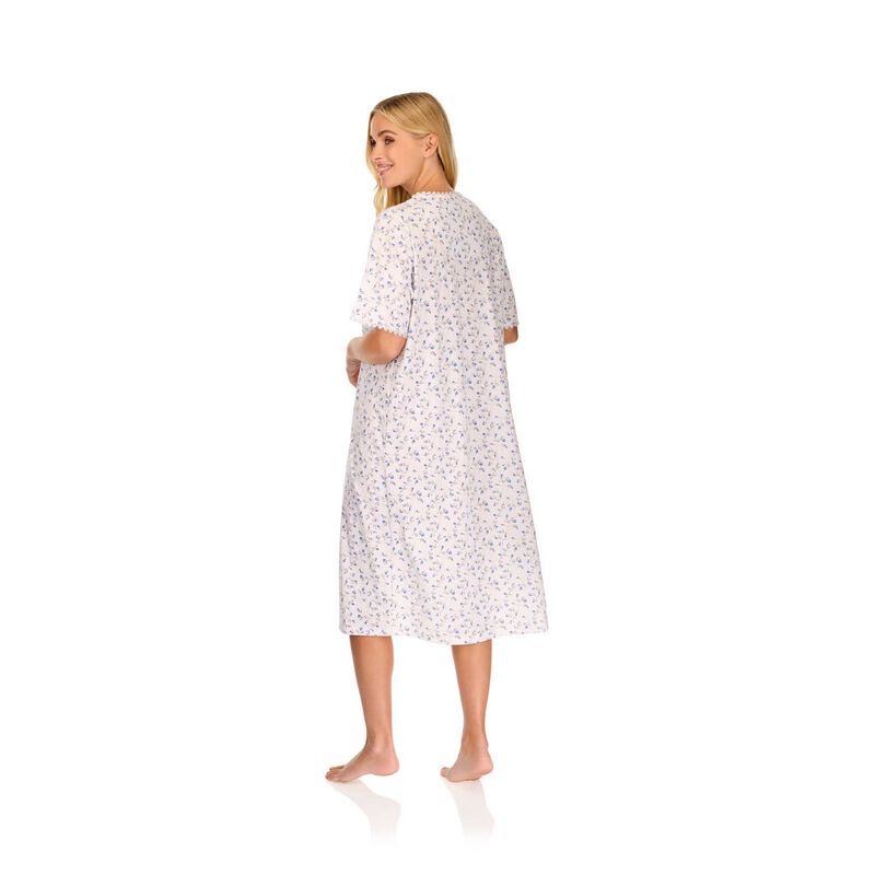 La Marquise Velvet Rose Cotton Rich Jersey Short Sleeve Nightdress image number 1