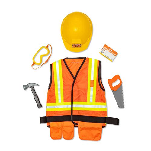 Melissa & Doug Construction Worker Costume Set