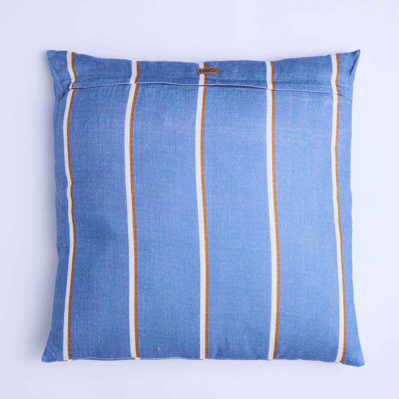 Kip&Co Blue Lagoon Stripe Upholstery Square Couch Cushion image number 1