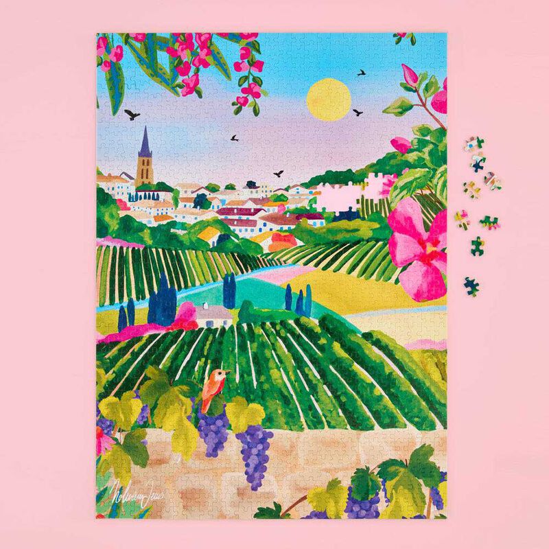 WerkShoppe Village Vineyard 1000 Piece Puzzle image number 1